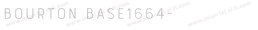 Bourton Base1664字体转换